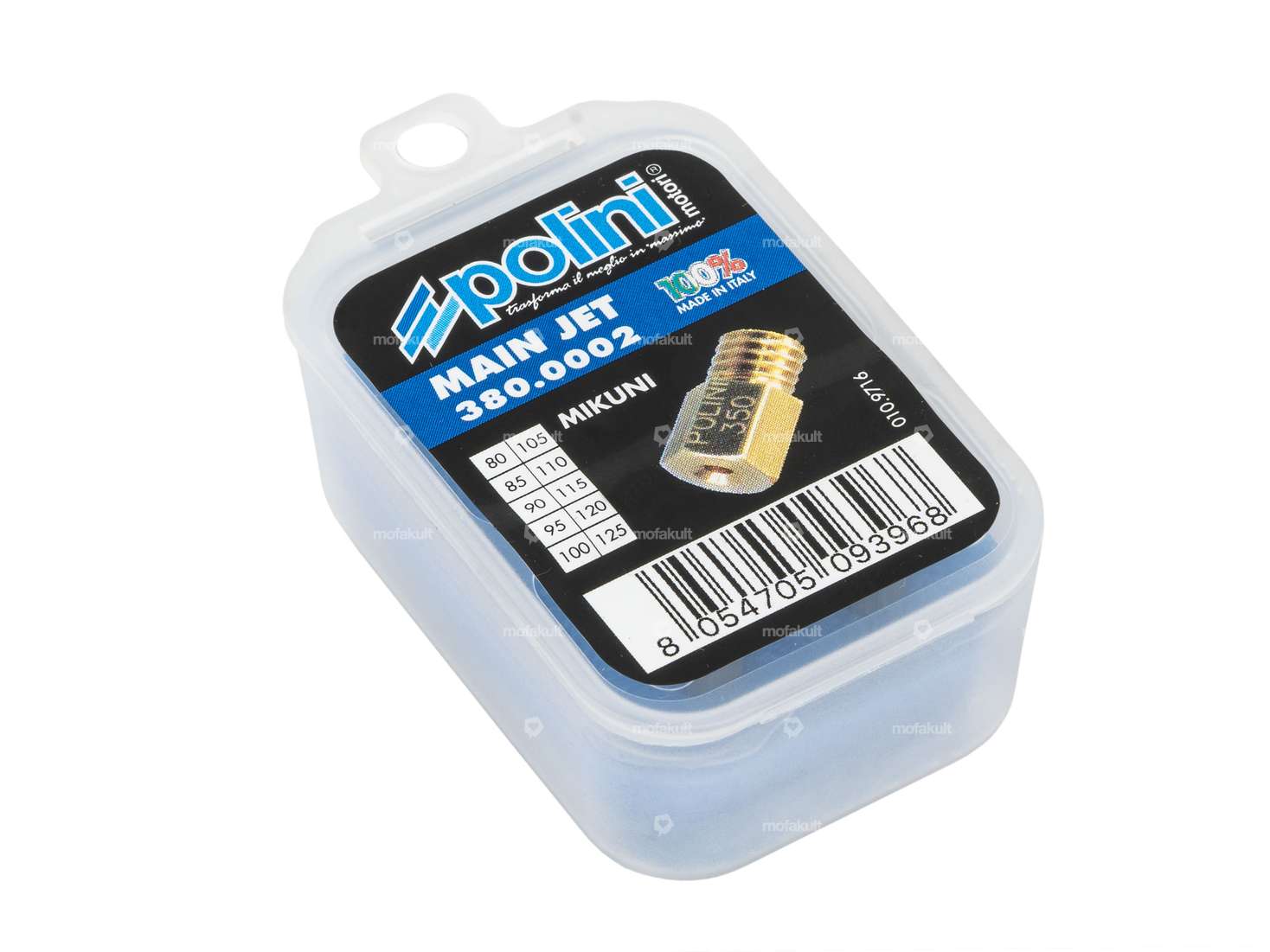 Polini jet set main jets (80 - 125) short version CP, Keihin, Koso, PWK Carousel Image 3