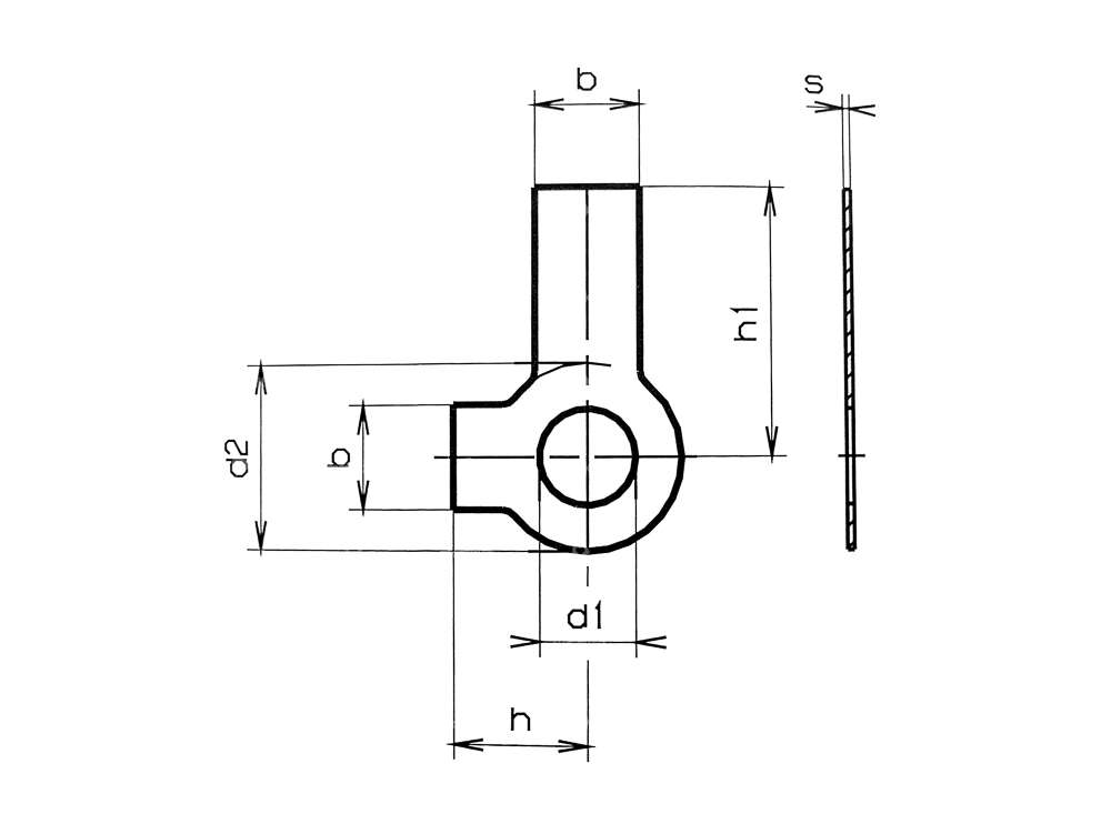 M12 Sicherungsblech 2 Lappen Carousel Image 2