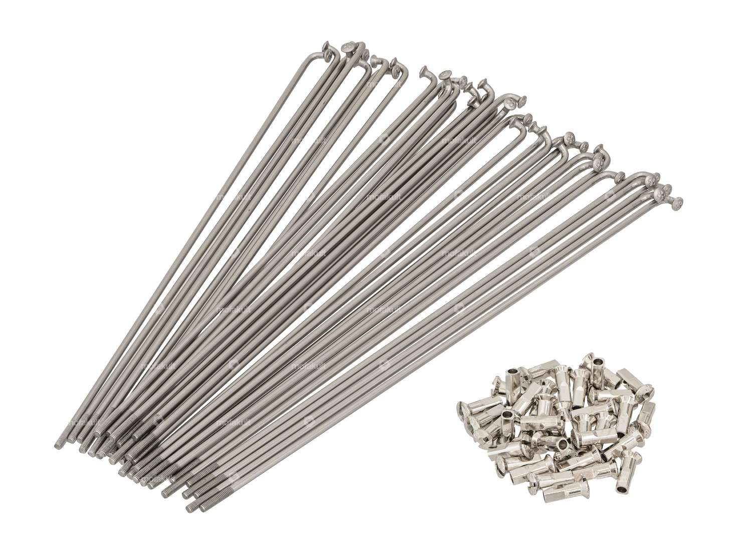 WWS 19" Speichen-Set inkl. Nippel (2.6 x 212 mm) Inox Carousel Image 1