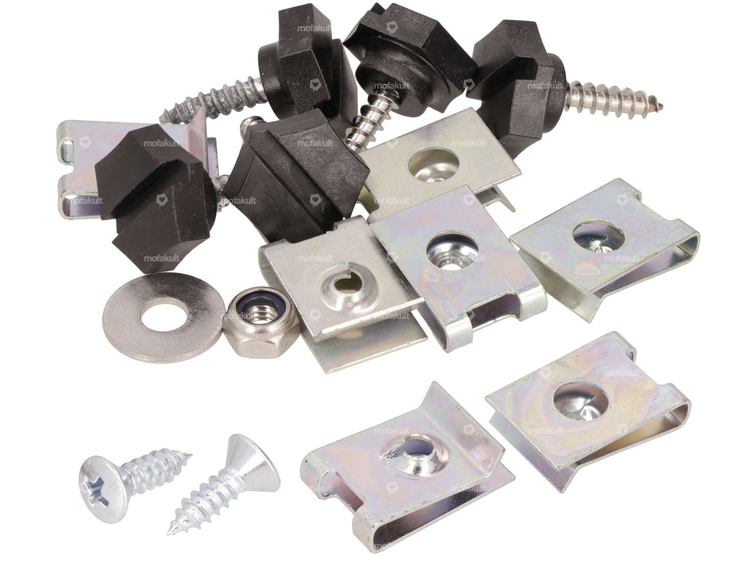 swiing® revival screw set footboard & side protectors galvanized | Pony GTX 521 Carousel Image 1