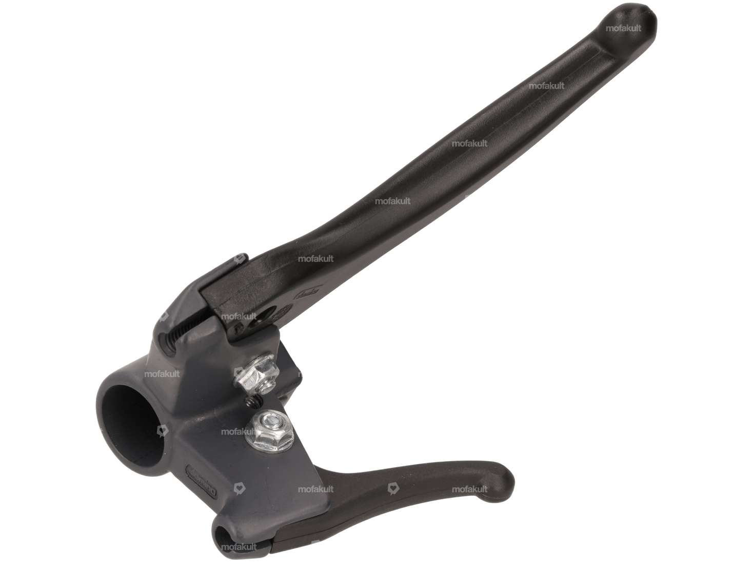 Domino Bremsgriff-Set mehrkant schwarz / grau NOS | Piaggio Ciao PX, SI, Bravo Carousel Image 2