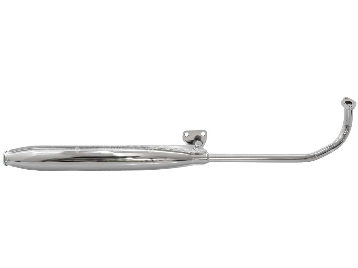 Auspuff 22 mm gerader Auslass Chrom | Tomos Carousel Image 1