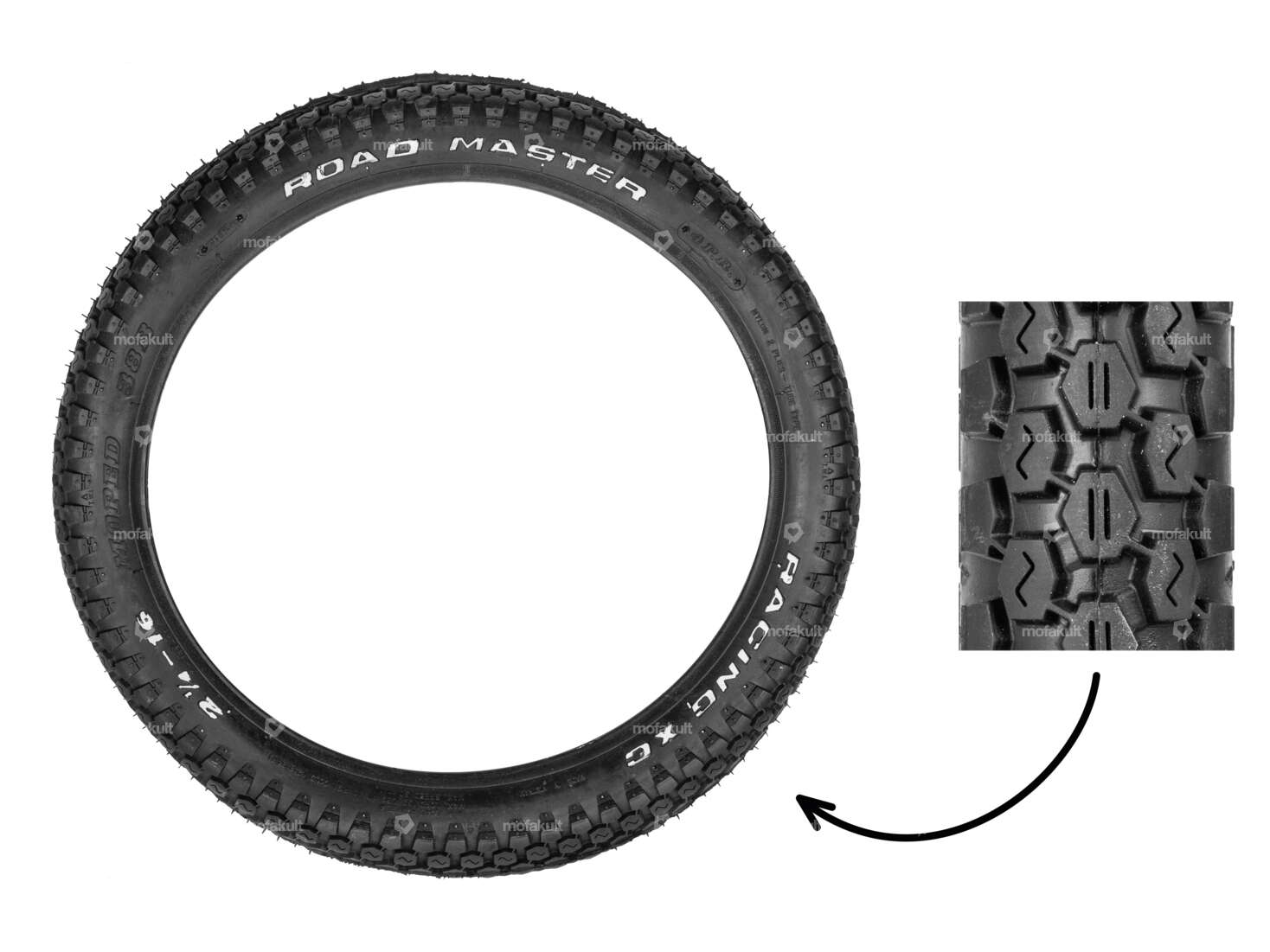 Road Master 2.25 x 16" (weisse Schrift) Carousel Image 1