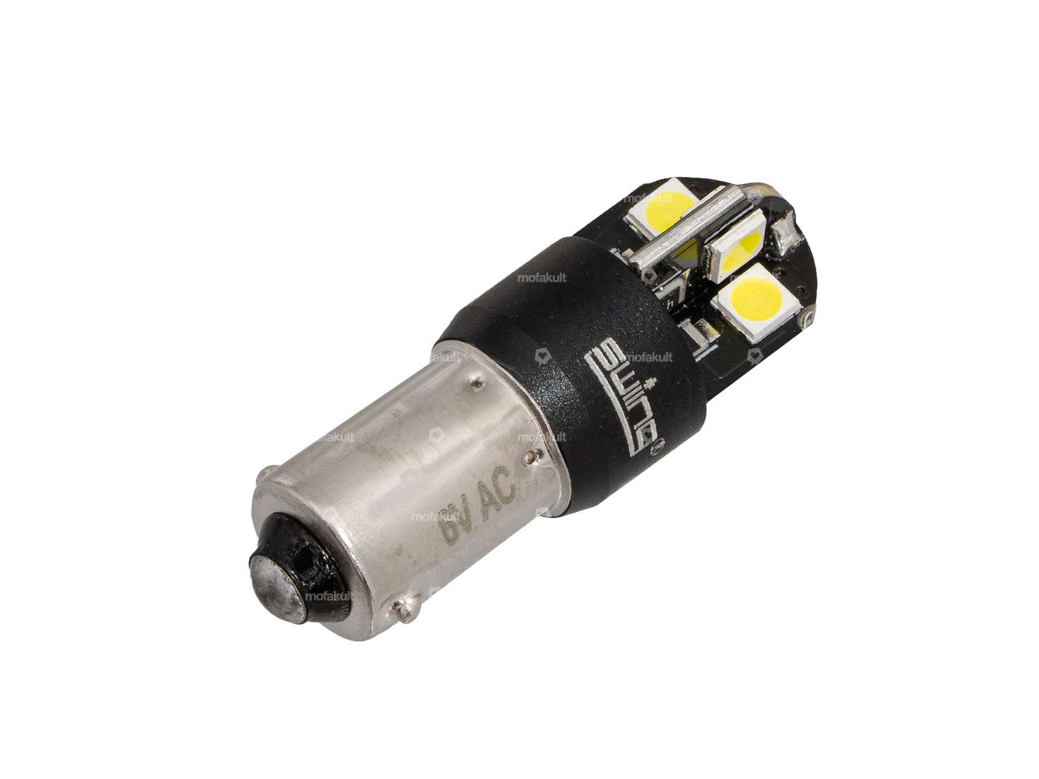 swiing® ingenious LED Birne Rücklicht 6V (BA9s) weiss 1-phasig Carousel Image 1
