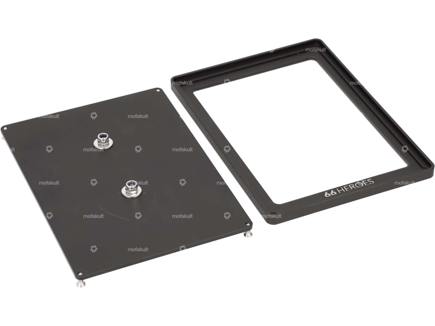 66HEROES Nummernrahmen Custom «mofakult» schwarz (CH-Version) Carousel Image 2