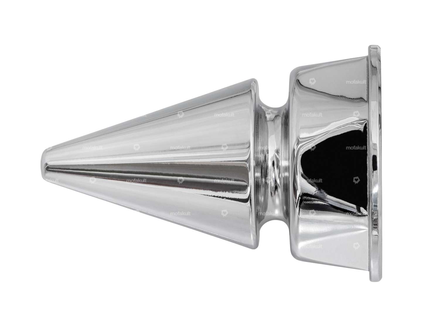 66HEROES Gabelschaftmutter 1" / 24G geschlossen spitz Gabelplatte Chrom Carousel Image 3