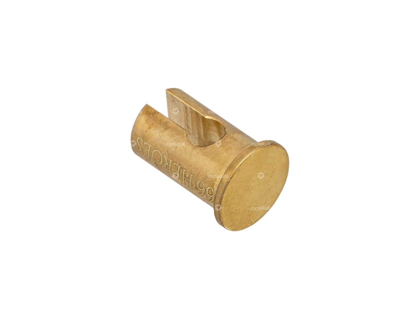 66HEROES Brake cable mount, polished brass Carousel Image 2