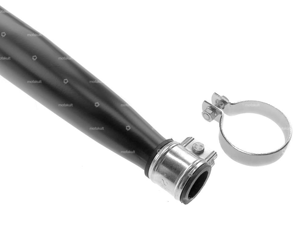 GPO Zigarrenauspuff Ø 28 / 60 mm (schwarz / Chrom) | Sachs Carousel Image 3