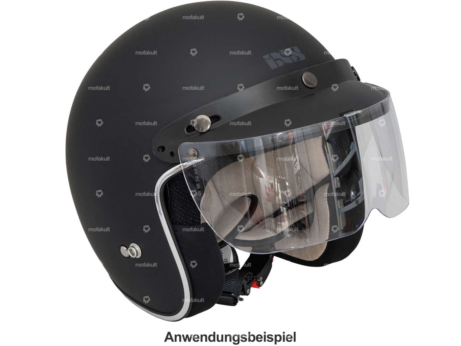 Visor jet helmet small Carousel Image 2