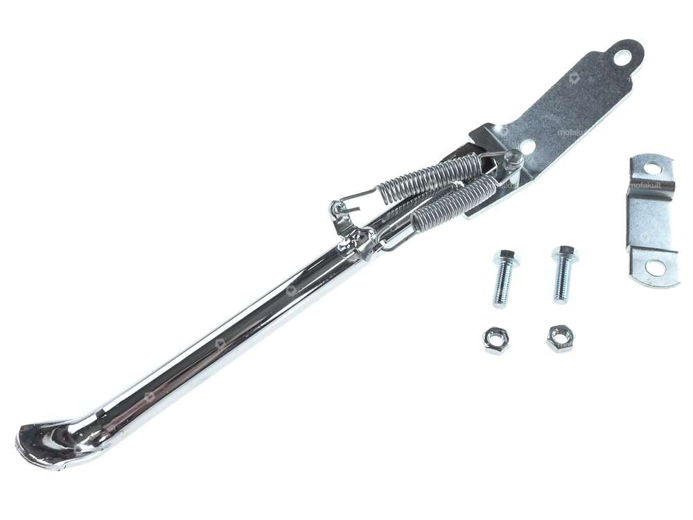 Side stand right flat mounting 27 cm chrome Carousel Image 1