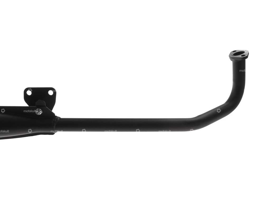 Auspuff 25 mm schräger Auslass schwarz | Tomos Carousel Image 2