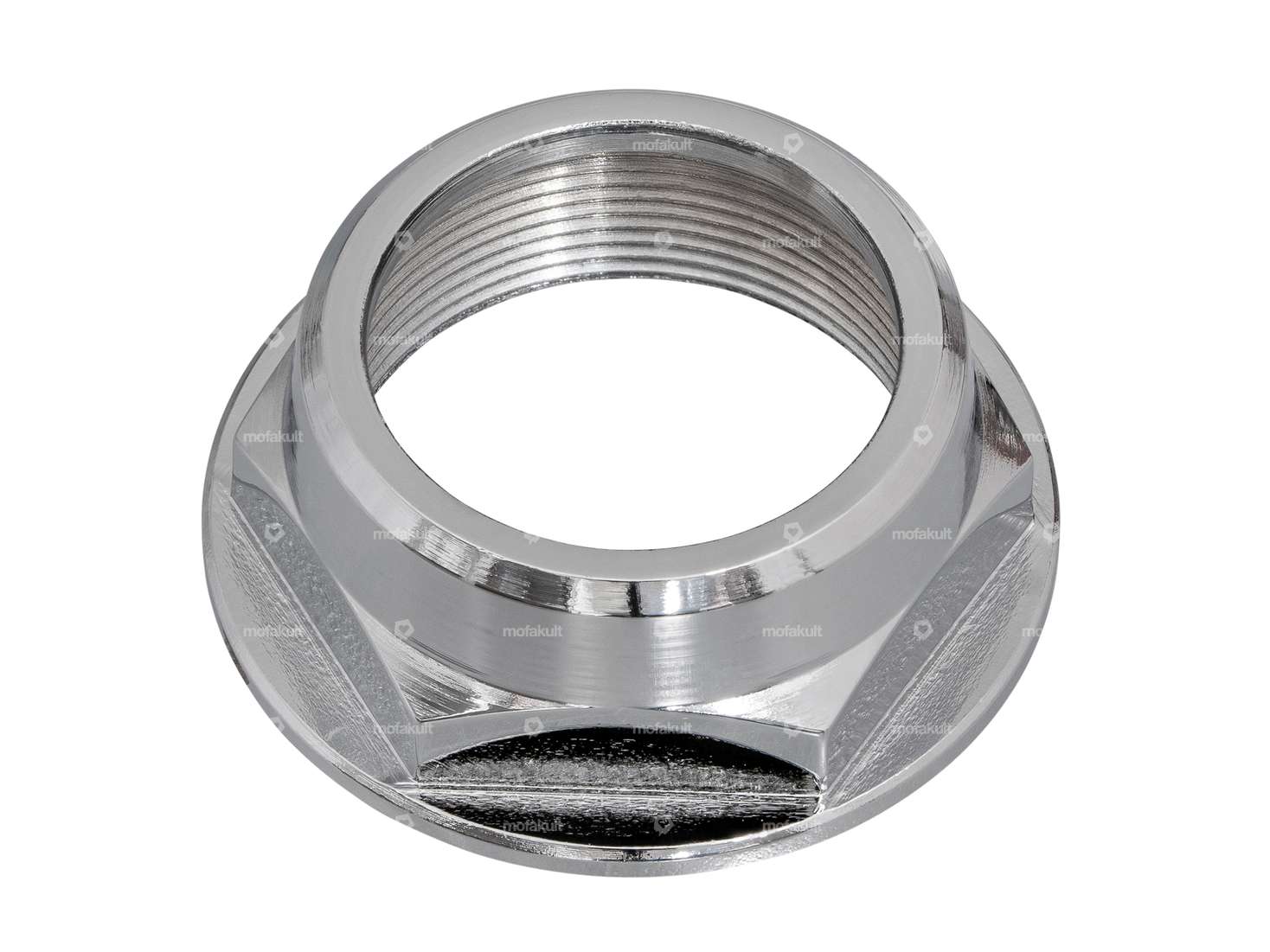 GPO Gabelschaftmutter M26x1 offen Vorbau Chrom Carousel Image 1