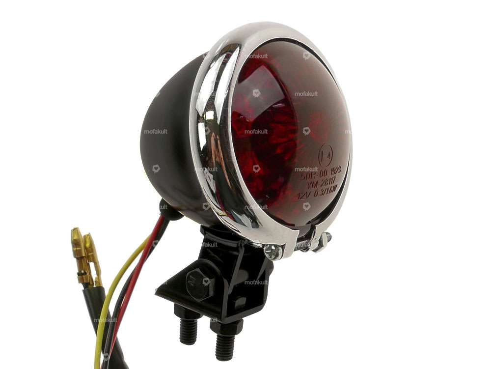 66HEROES Rücklicht «Minnesota» rote Linse schwarz/Chrom Carousel Image 1