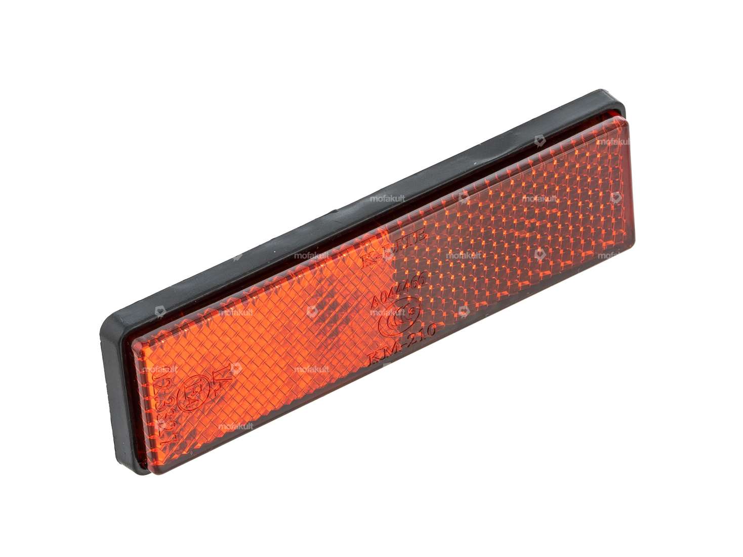 Reflektor 94 x 28 mm mit Gewindestiften eckig rot Carousel Image 1