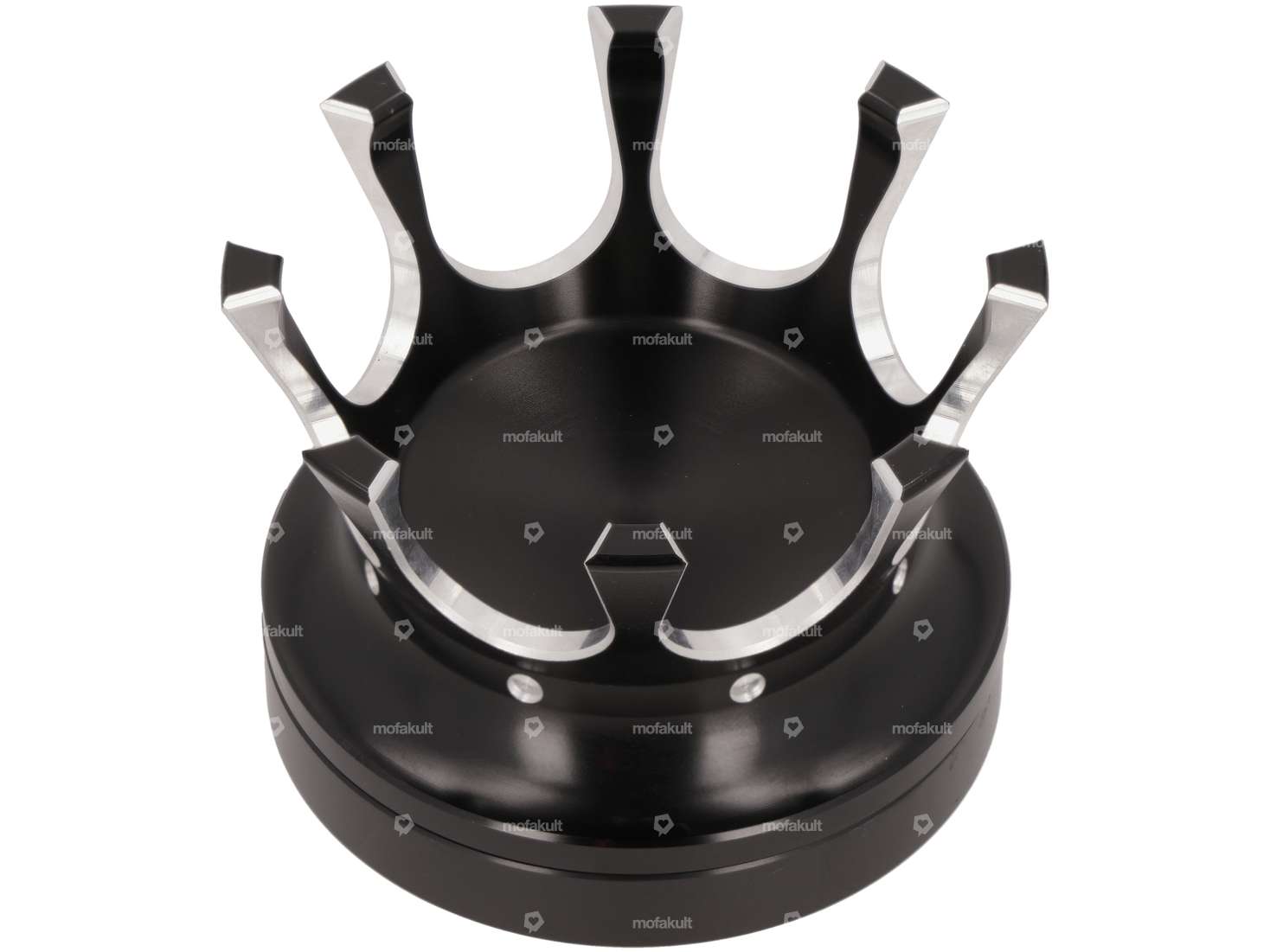 66HEROES Tankdeckel schwarz 40 mm Bajonett «Crown» Carousel Image 1