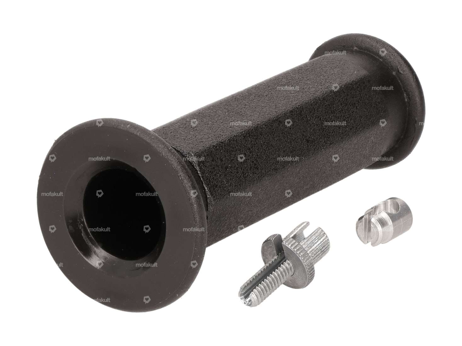 Domino Bremsgriff-Set mehrkant schwarz / grau NOS | Piaggio Ciao PX, SI, Bravo Carousel Image 3