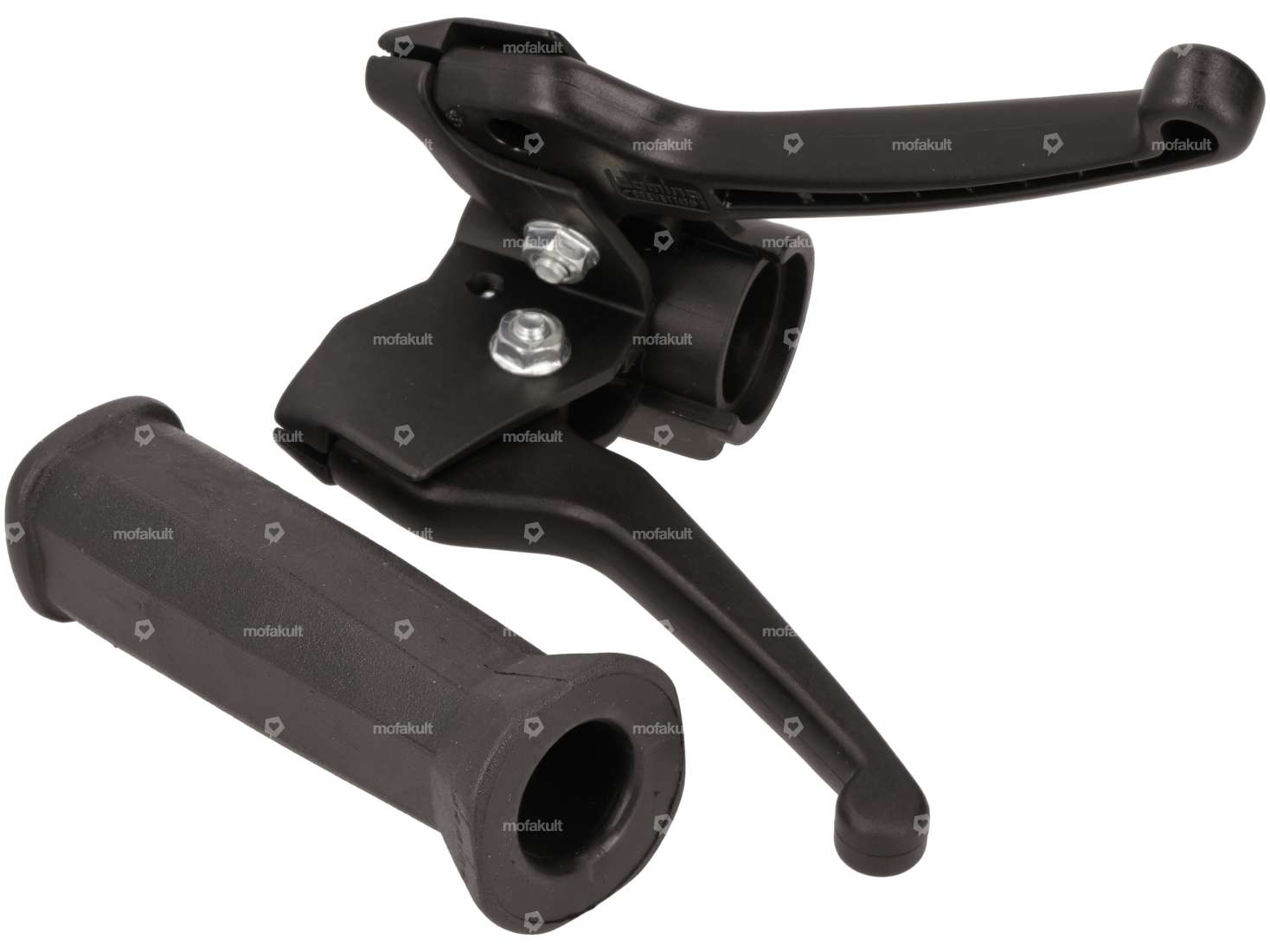 Domino brake lever polygon with switch mount NOS | Piaggio Grillo, Bravo, SUPERbravo Carousel Image 2
