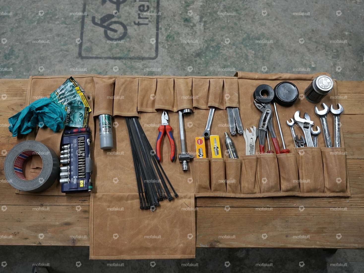 Siggnature tool bag canvas beige Carousel Image 3