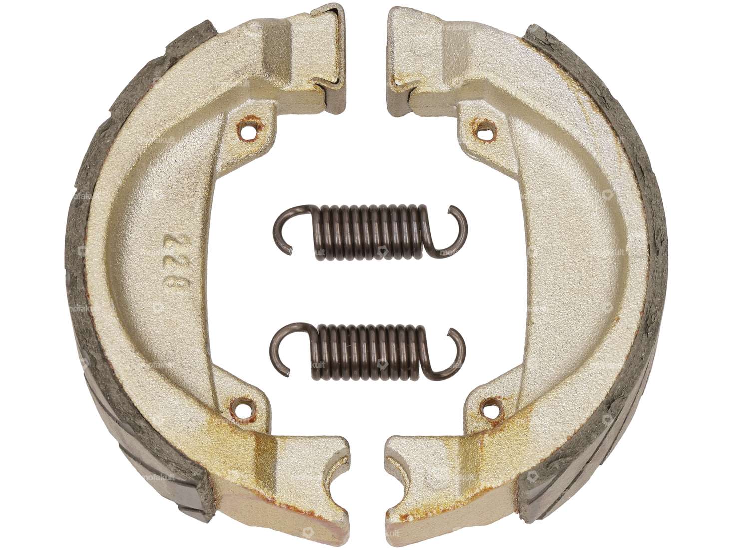 NewFren brake shoes Ø 104 x 22 slotted | Garelli Carousel Image 1