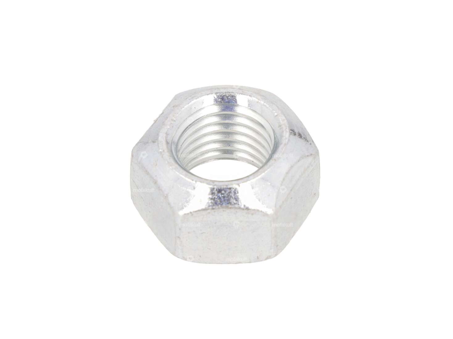 Nut M12x1.5 fine thread self-locking galvanized Carousel Image 1