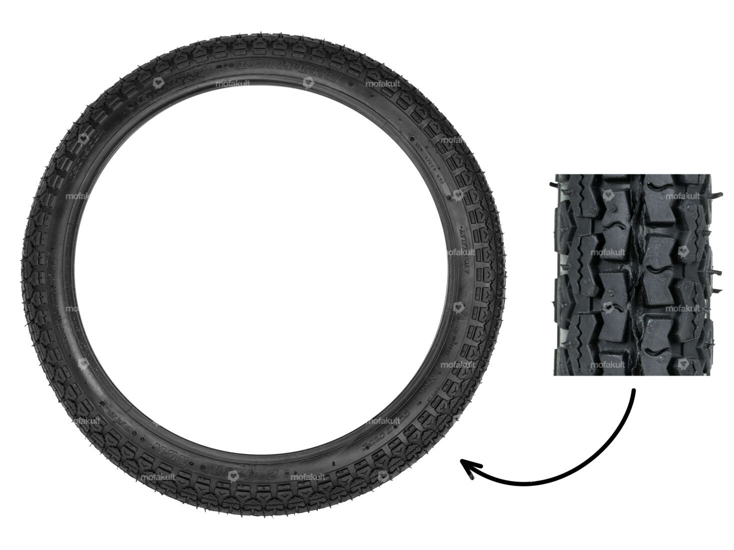 Fortune 2.25 x 17" tires 2 P.R. Allround Carousel Image 1