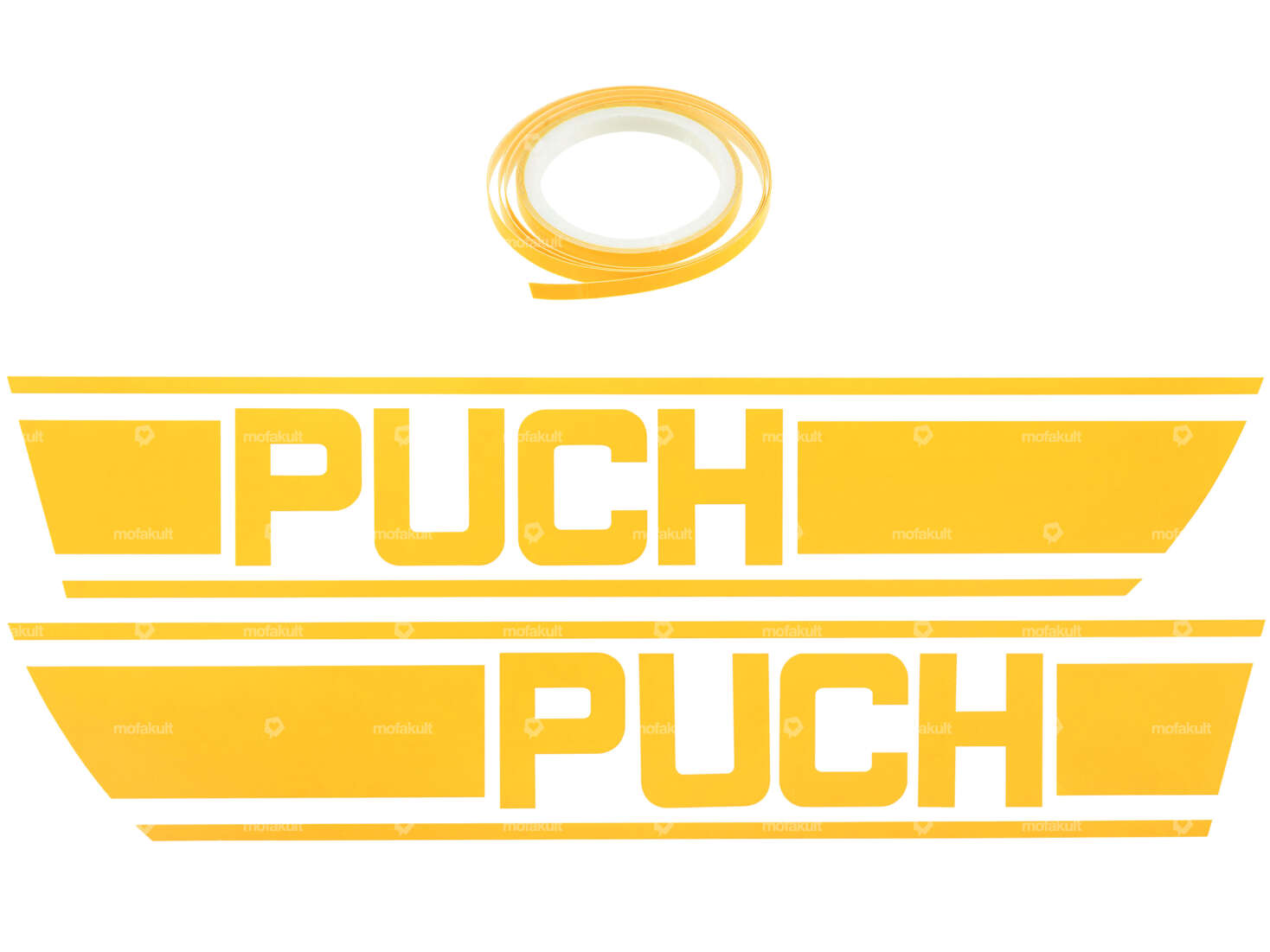 Klebersatz Tank gelb Folienplot | Puch X30 Carousel Image 1