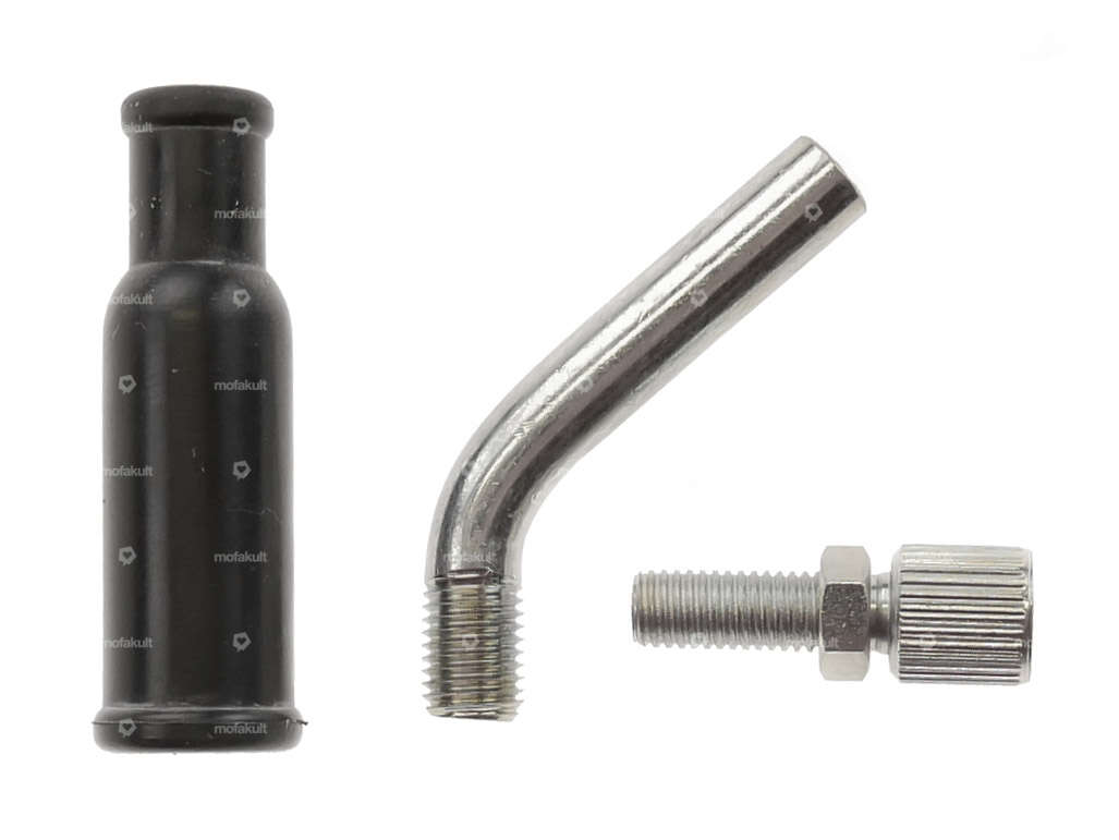 Dell'Orto 50° Vergaser-Rohrbogen-Set M6x0.75 Carousel Image 1