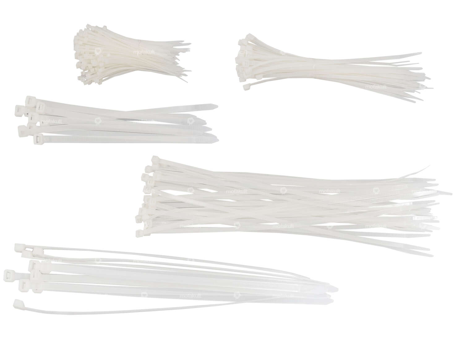 BGS cable ties 100 - 300 mm (250 pcs.) white Carousel Image 1
