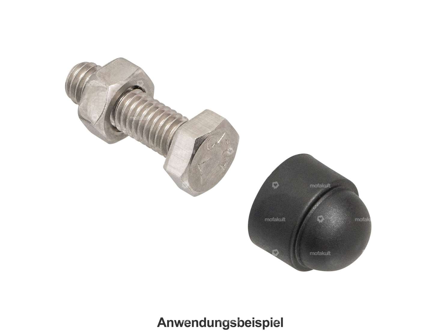 Abdeckkappe Aussensechskant M8 schwarz Carousel Image 3