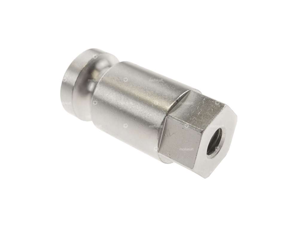 66HEROES Aufnahmezapfen M6 Nummernschildhalter seitlich Inox Carousel Image 2