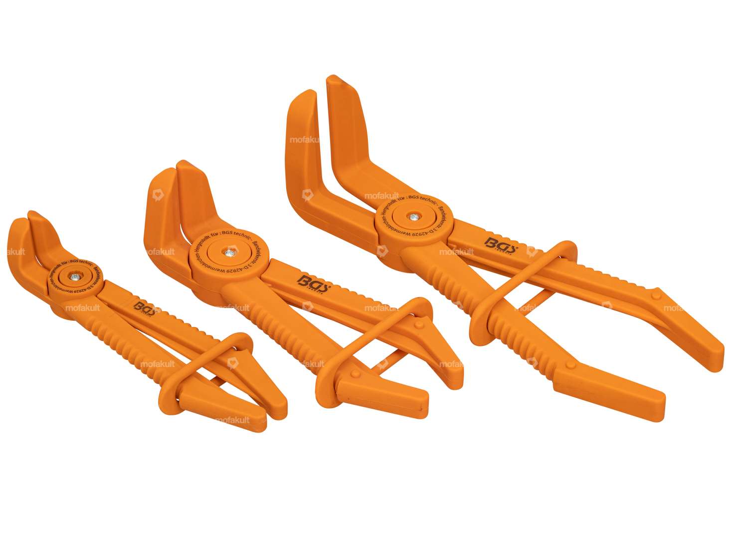 BGS Clamping pliers set (Ø 3 - 24 mm) angled plastic Carousel Image 2