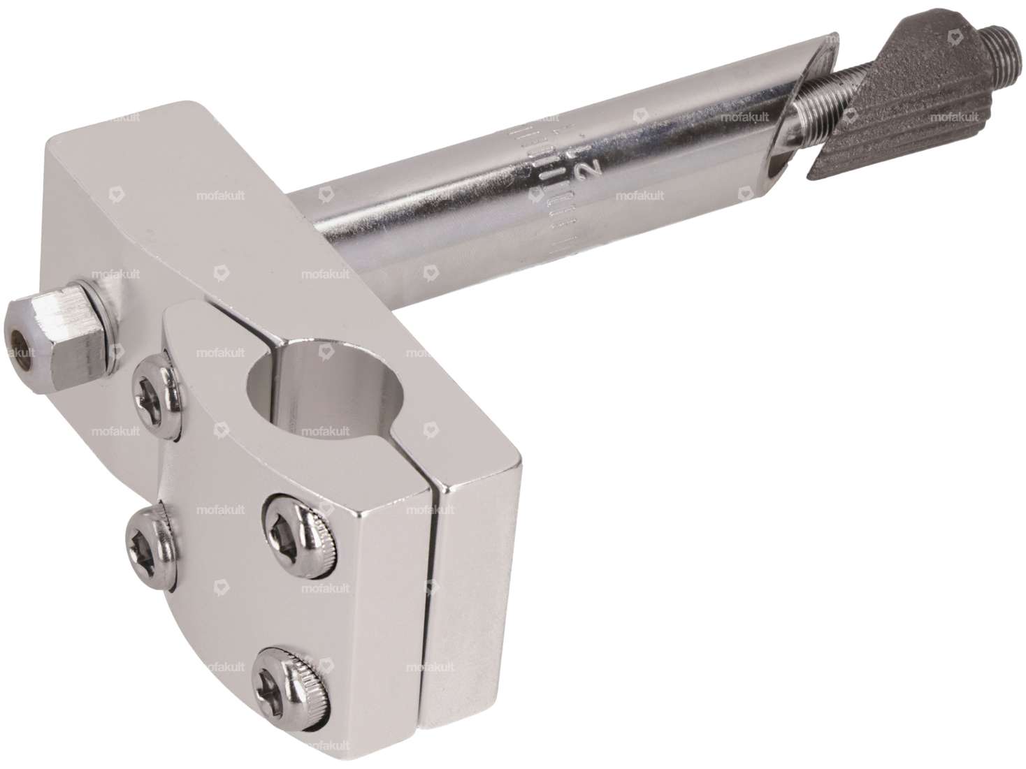 GPO handlebar stem 21 mm solid (4-point adjustment for fork plate handlebars) Carousel Image 2