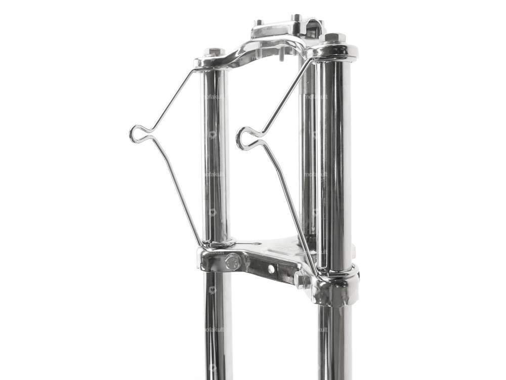 EBR lamp holder (pair) fork Ø 28 mm chrome | Puch Carousel Image 2