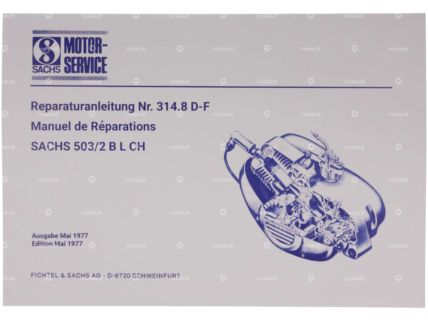 Repair instructions 314.8 D-F | Sachs 503/2 B L CH Carousel Image 1