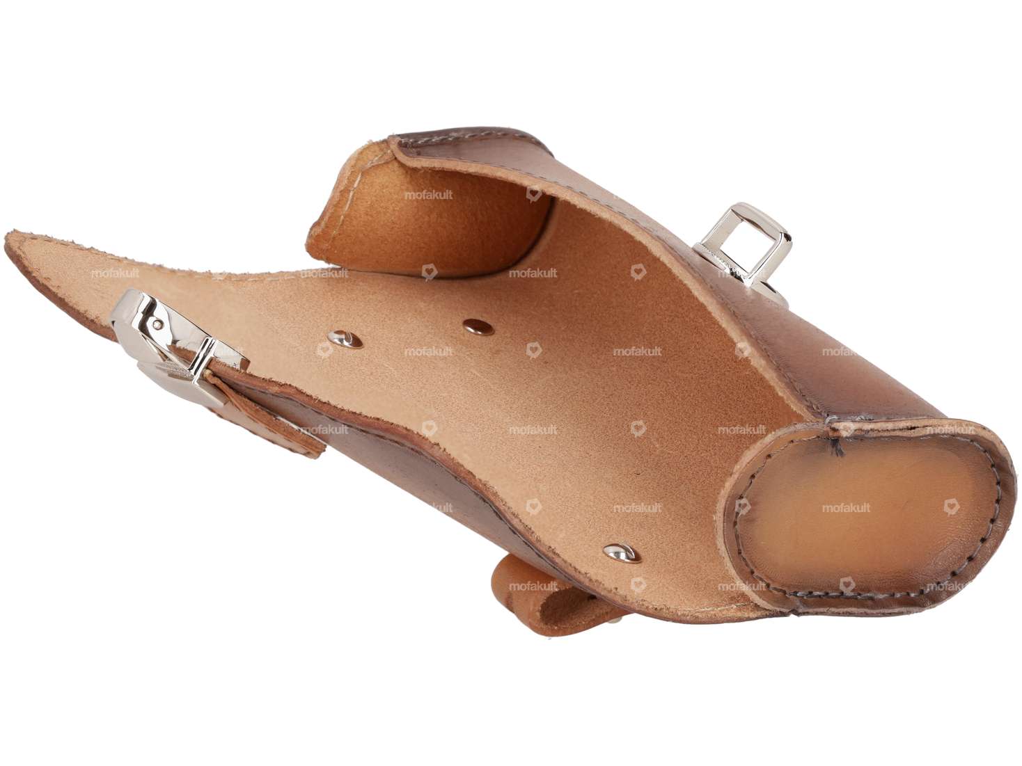 Satteltasche «Charleston» braun Echtleder Carousel Image 3