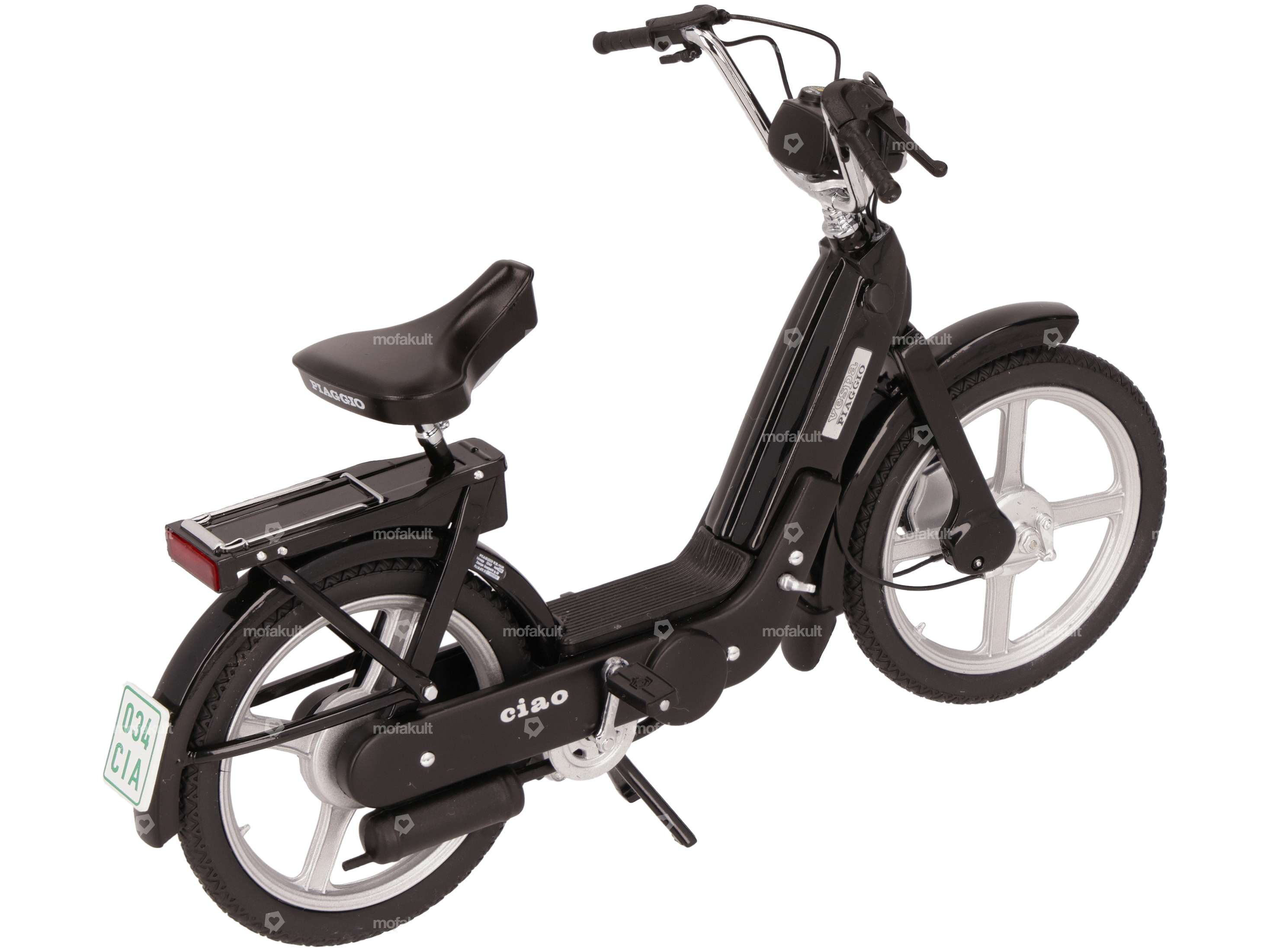Vespa Piaggio Ciao black miniature model 1:10 (1A-quality)