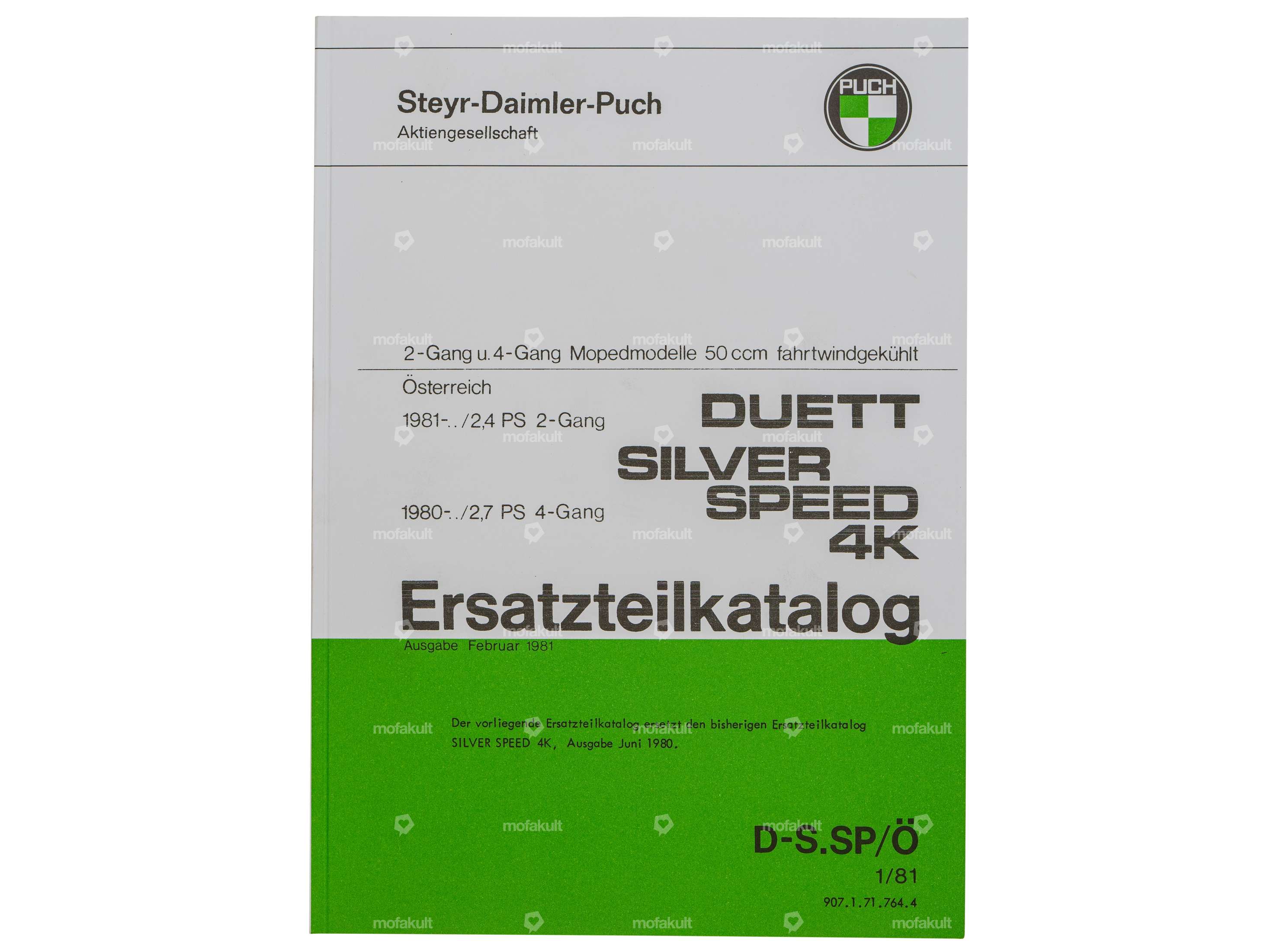 Spare parts catalog | Puch Duett Silver Speed 4K (AT) | mofakult