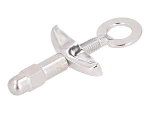 Wheel clamp Ø 11 mm M6 guide plate special nut straight galvanized Wheel clamp Ø 11 mm M6 guide plate special nut straight galvanized
