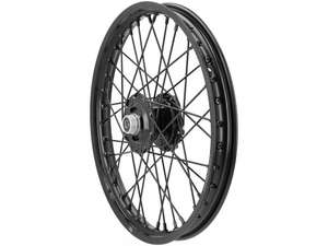 Speichenfelge 17" hinten Alu CNC massiv schwarz Speichenfelge 17" hinten Alu CNC massiv schwarz