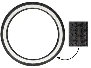 KENDA 2.25 x 19" Reifen K252 Allround Weisswand KENDA 2.25 x 19" Reifen K252 Allround Weisswand