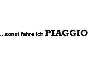 mk-Merch Aufkleber «... sonst fahre ich Piaggio» 240 x 17 mm schwarz mk-Merch Aufkleber «... sonst fahre ich Piaggio» 240 x 17 mm schwarz