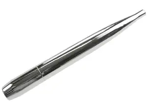 Endtopf Zigarre Ø 28 / 65 mm (Endstück geschlossen) Chrom Endtopf Zigarre Ø 28 / 65 mm (Endstück geschlossen) Chrom