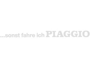 mk-Merch Aufkleber «... sonst fahre ich Piaggio» 240 x 17 mm weiss mk-Merch Aufkleber «... sonst fahre ich Piaggio» 240 x 17 mm weiss
