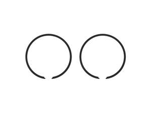 Airsal piston rings 38x1.5 mm black (pair) | Puch Airsal piston rings 38x1.5 mm black (pair) | Puch