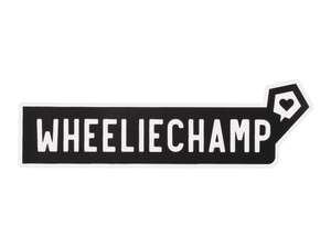 mk-Merch Aufkleber «WHEELIECHAMP» 25 x 100 mm mk-Merch Aufkleber «WHEELIECHAMP» 25 x 100 mm