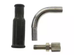 Dell'Orto 90° Vergaser-Rohrbogen-Set M6x0.75 (langes Gewinde) Dell'Orto 90° Vergaser-Rohrbogen-Set M6x0.75 (langes Gewinde)