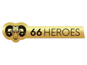 66HEROES Aufkleber «66HEROES» 83 x 20 mm gold 66HEROES Aufkleber «66HEROES» 83 x 20 mm gold