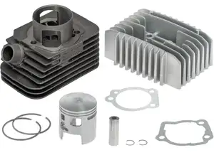 Malossi 46.5 mm cylinder kit incl. head 12 mm KoBo | Piaggio SI, Bravo, Grillo Malossi 46.5 mm cylinder kit incl. head 12 mm KoBo | Piaggio SI, Bravo, Grillo