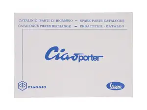 Ersatzteilkatalog | Piaggio Ciao Porter Ersatzteilkatalog | Piaggio Ciao Porter