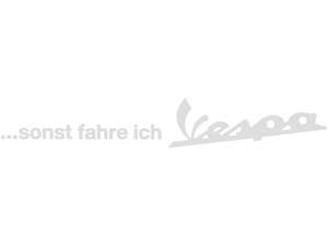 mk-Merch Aufkleber «... sonst fahre ich Vespa» 240 x 37.5 mm weiss mk-Merch Aufkleber «... sonst fahre ich Vespa» 240 x 37.5 mm weiss